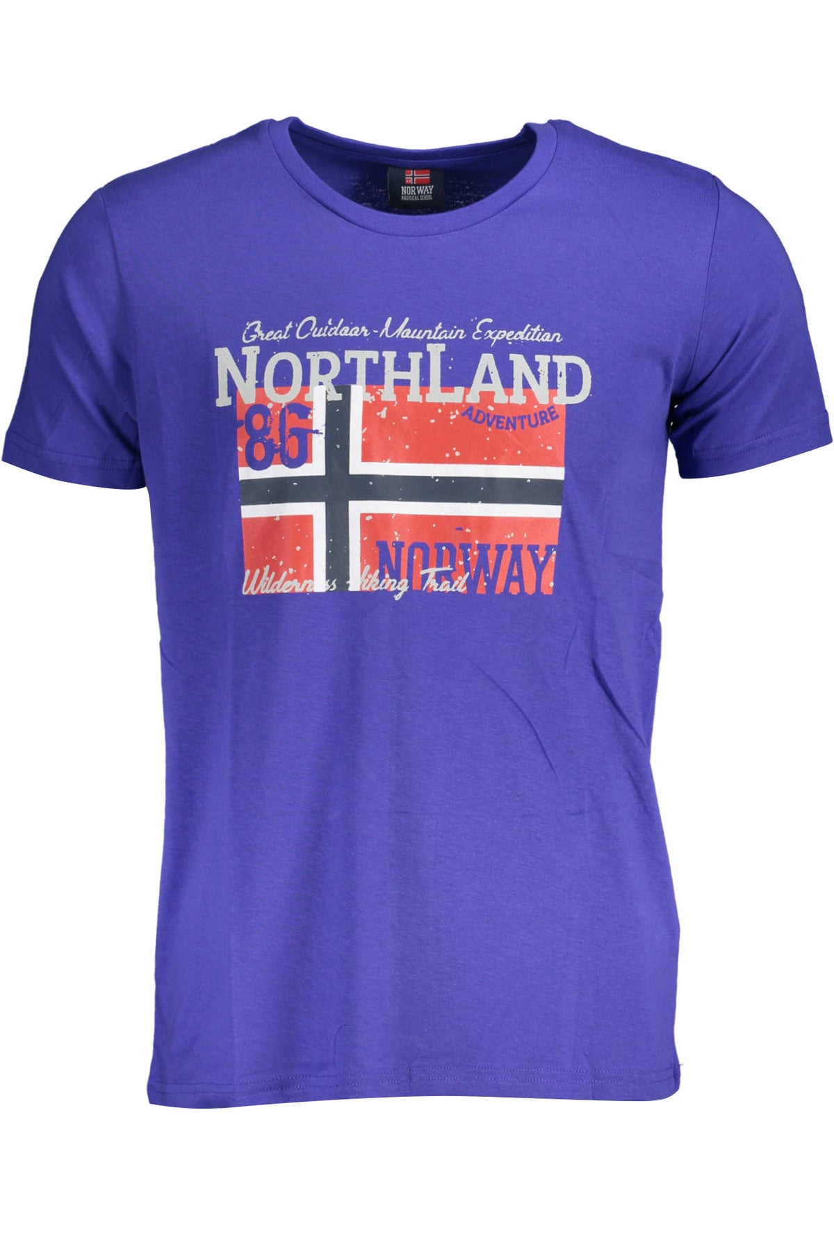 Norway 1963 férfi rövid ujjú póló, kék