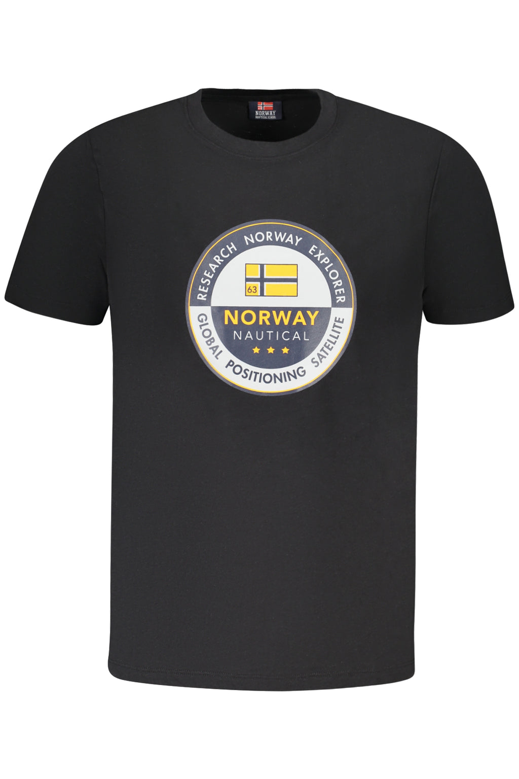 Norway 1963 férfi rövid ujjú póló, fekete