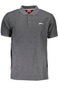 Slazenger férfi rövid ujjú galléros póló, szürke