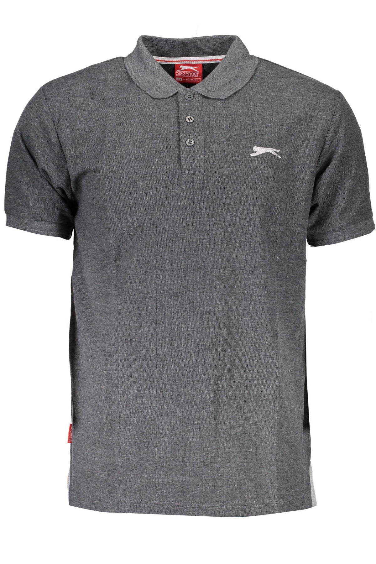 Slazenger férfi rövid ujjú galléros póló, szürke