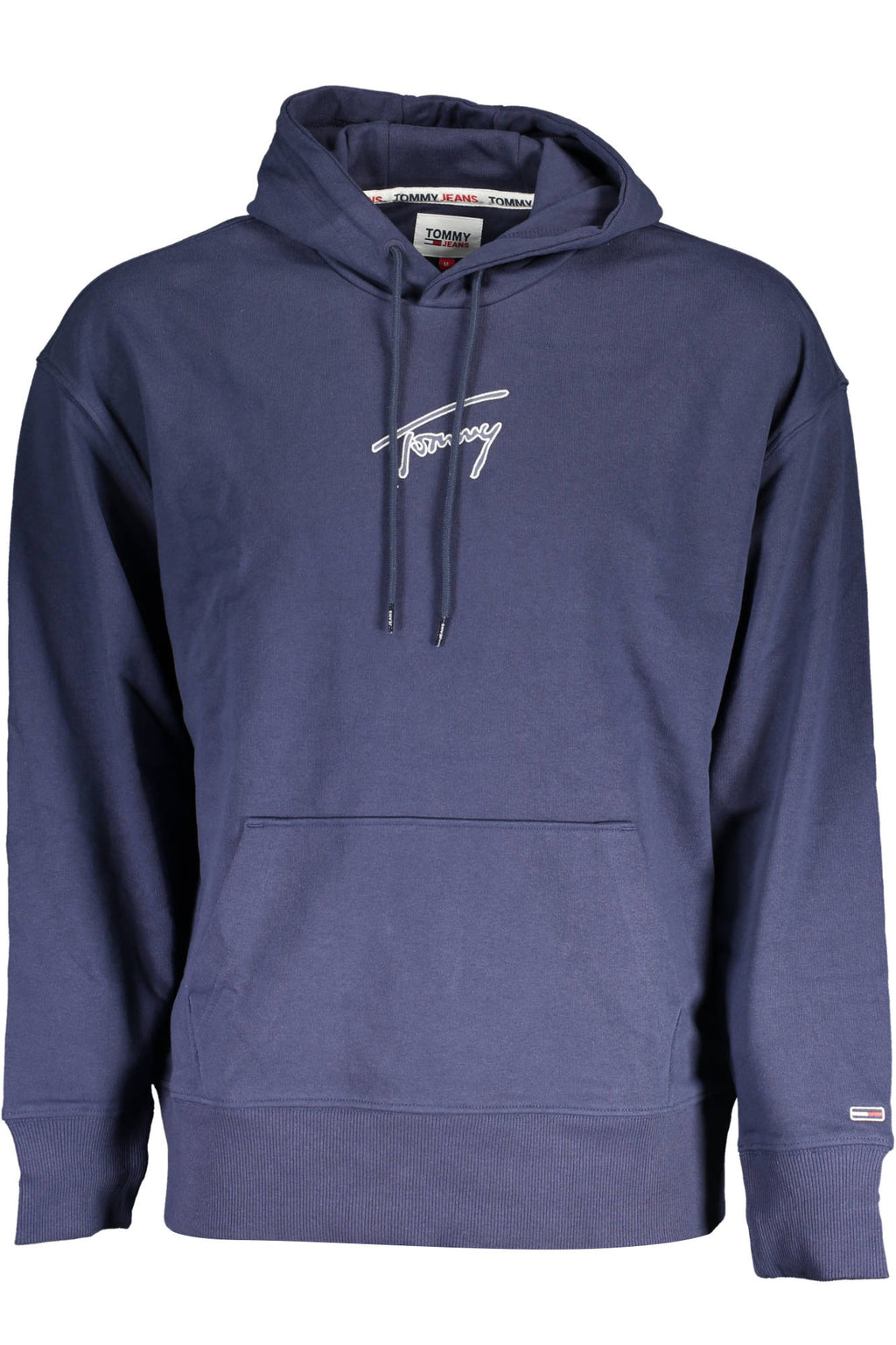 Tommy Hilfiger férfi kék cipzár nélküli pulóver