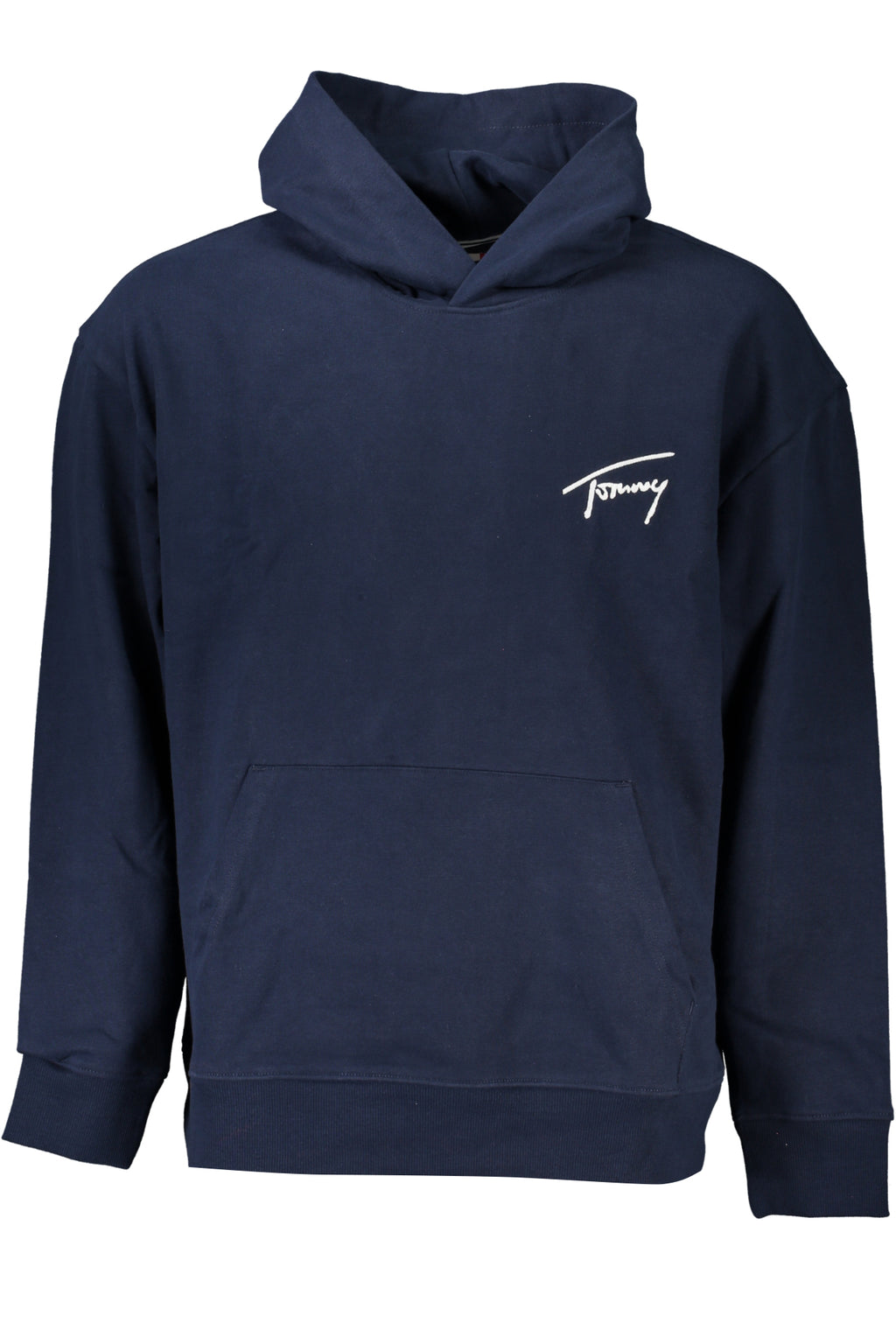 Tommy Hilfiger férfi kék cipzár nélküli pulóver