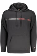 Tommy Hilfiger férfi fekete cipzáros pulóver
