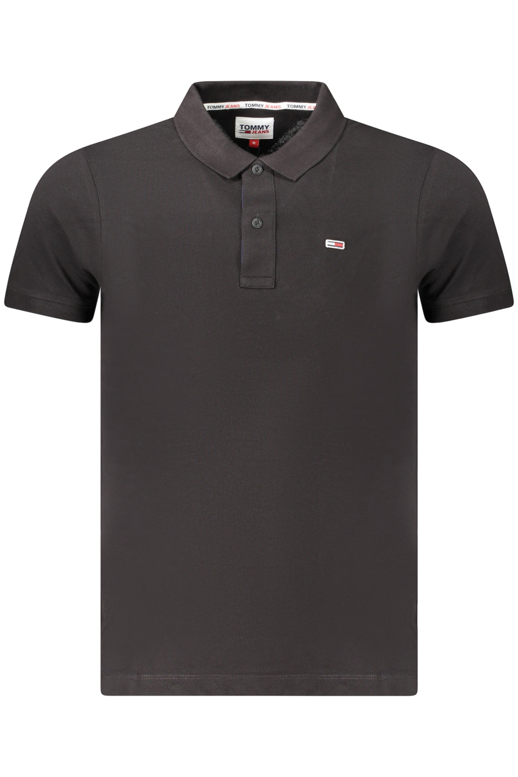 Tommy Hilfiger férfi rövid ujjú polo fekete