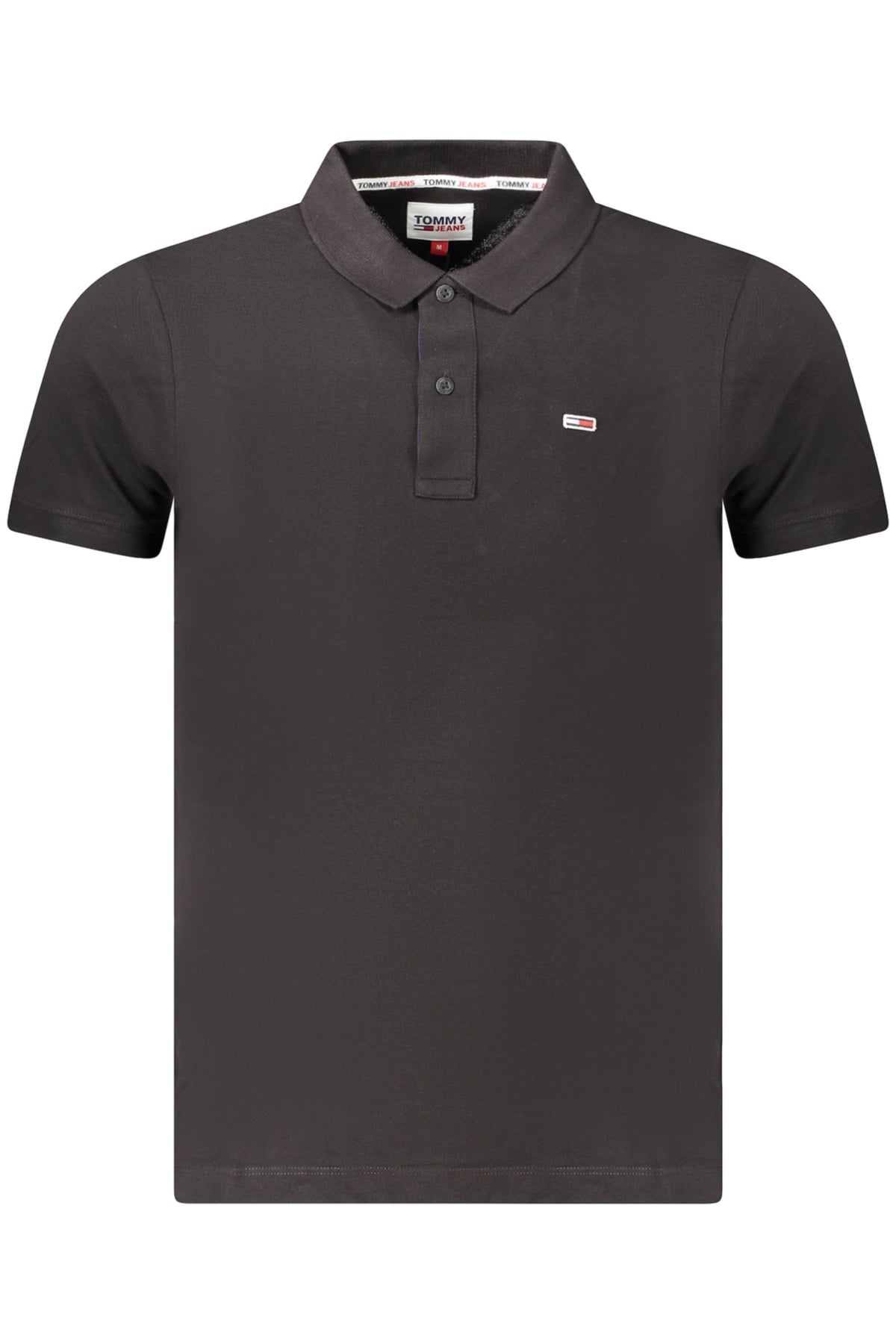 Tommy Hilfiger férfi rövid ujjú polo fekete