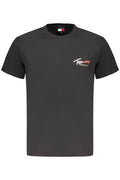 Tommy Hilfiger férfi rövid ujjú póló fekete