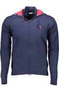 U.S. Polo Assn. férfi kék kardigán