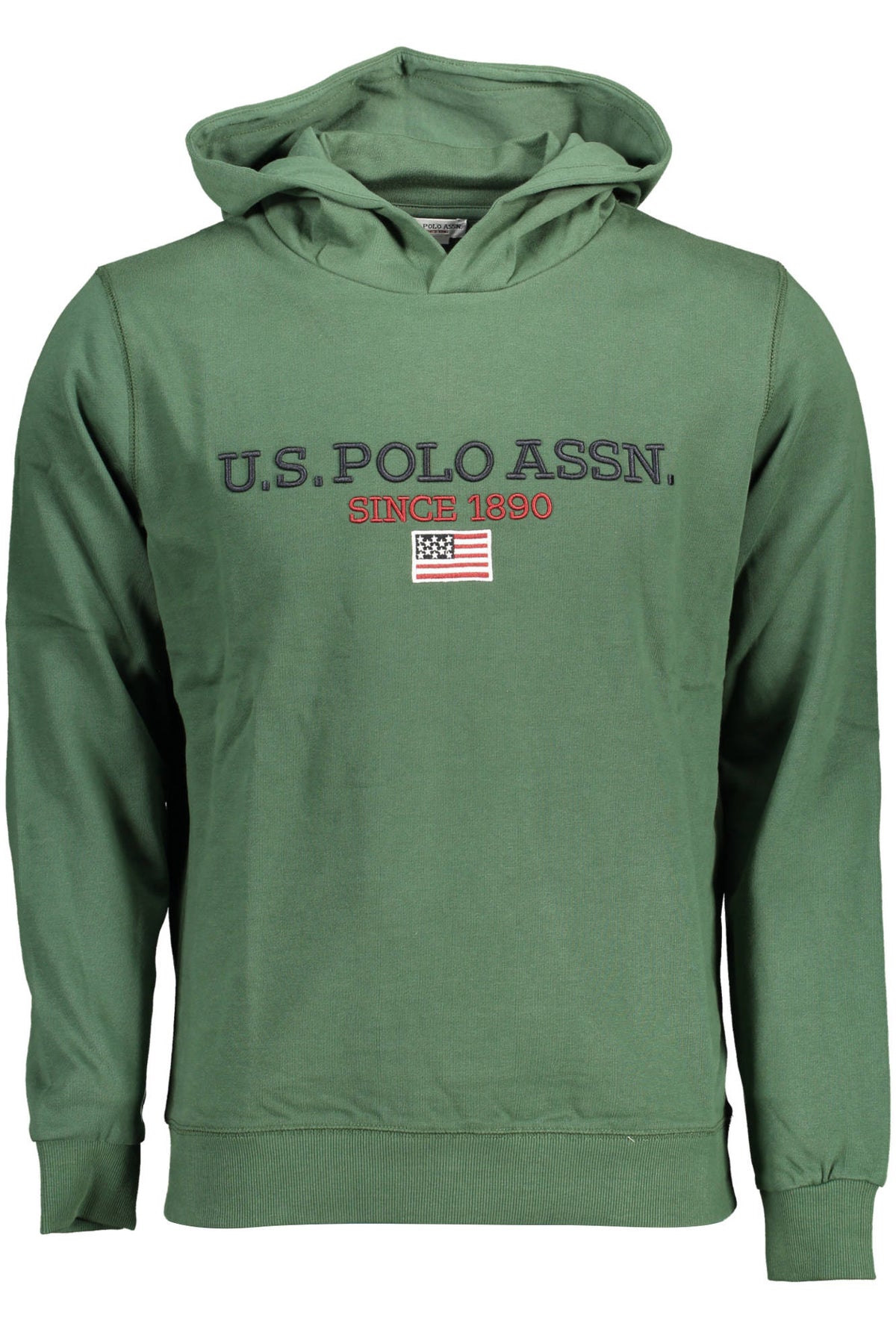 U.S. Polo Assn. férfi zöld cipzáros pulóver