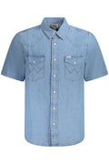 Wrangler rövid ujjú ing férfi kék